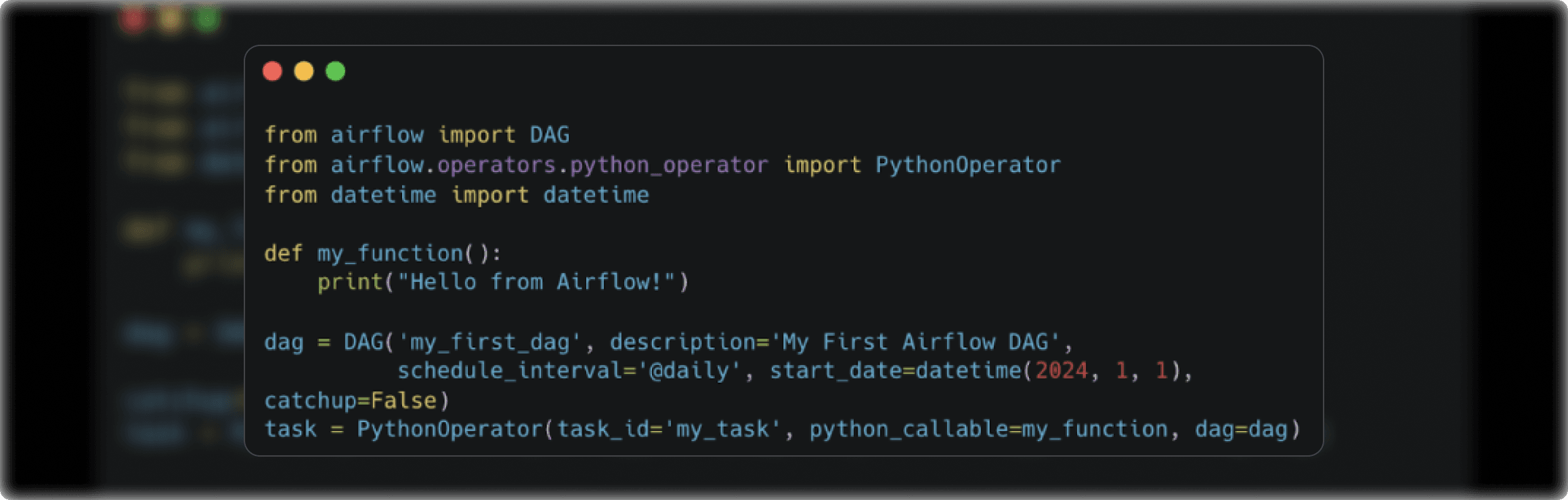 Apache Airflow DAG code example