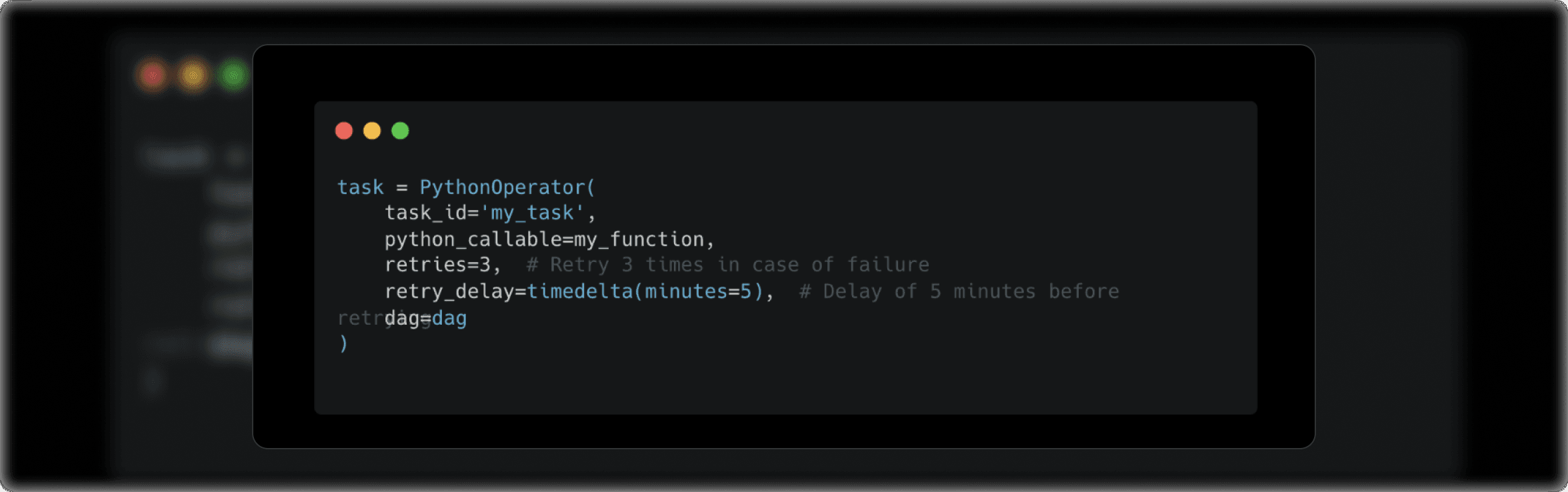 Airflow retry configuration code example