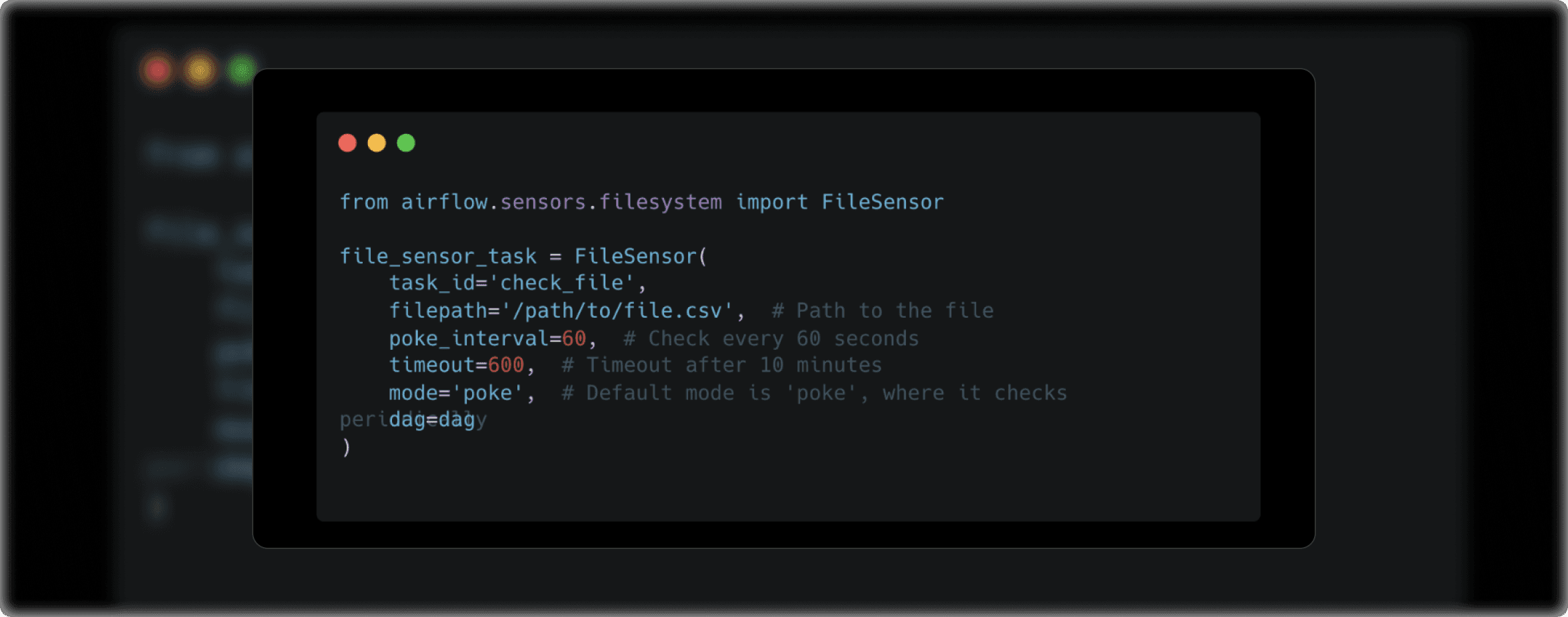 Airflow FileSensor code example