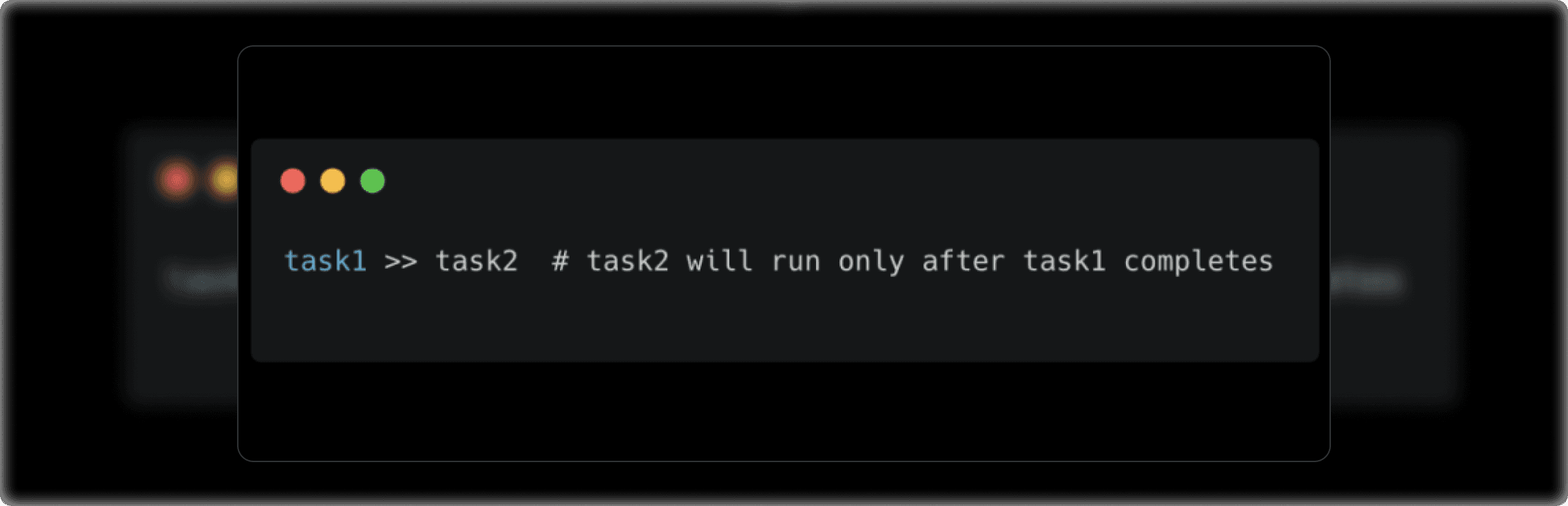 Airflow task dependency example using >> operator