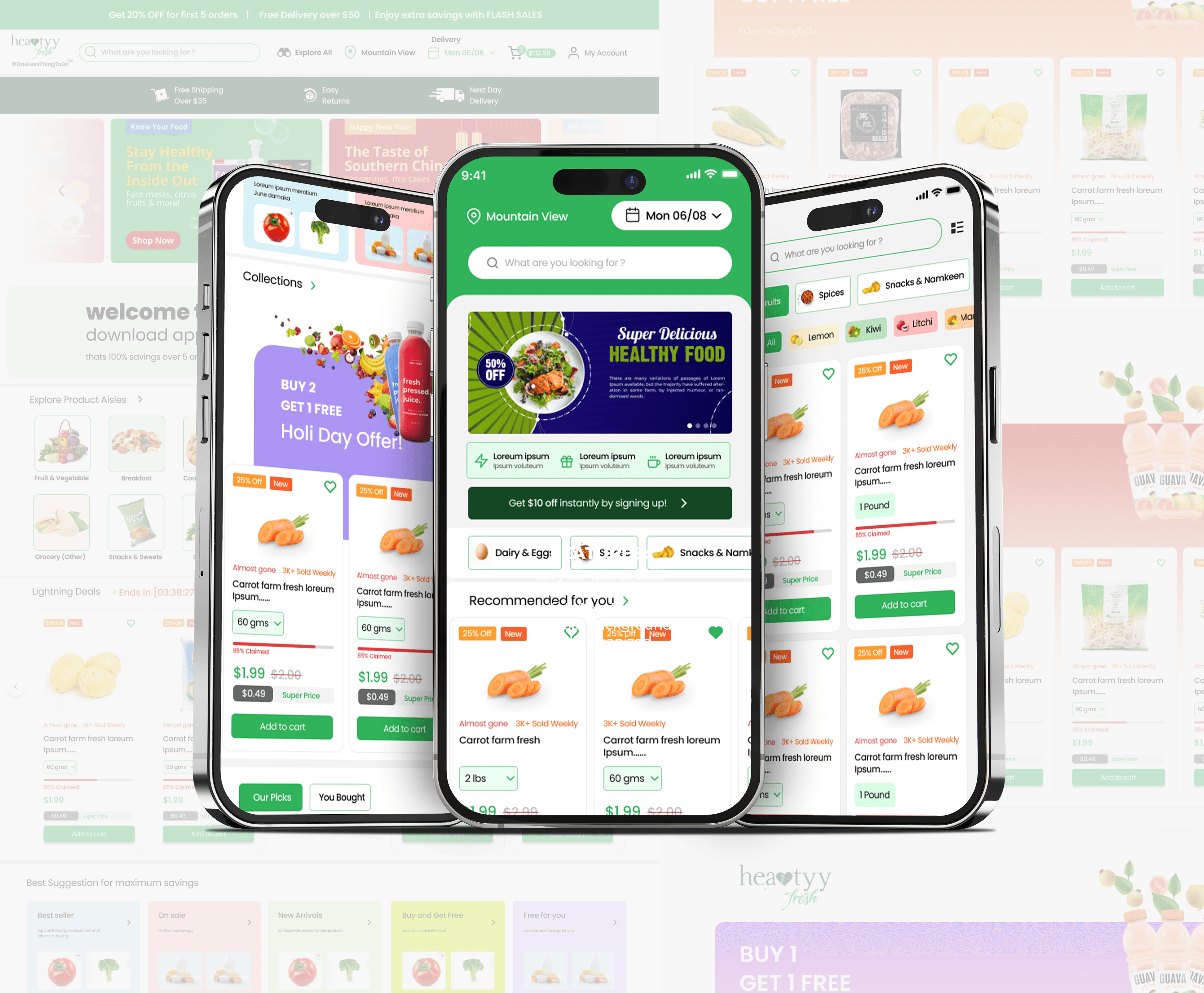 Heartyy Fresh – E-Commerce & Delivery System Integration
